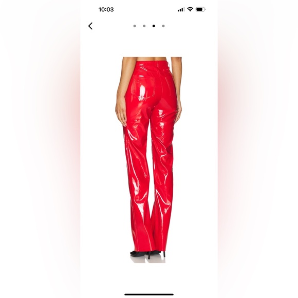 CULTNAKED Killa Trousers in Red Patent (sold out) - Picture 3 of 3